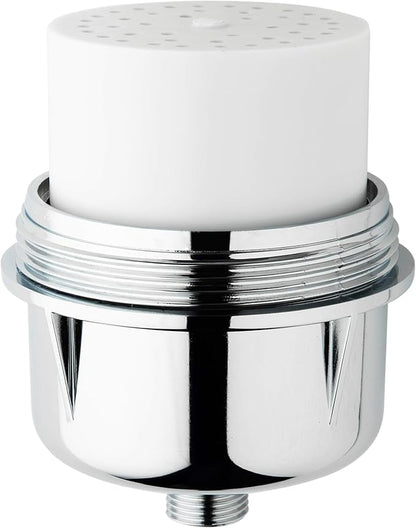 iSpring FSF3 Maximum 15-Stage Shower Filter Replacement Cartridge, Removes Chlorine, Sediment, Heavy Metal, and Odor, Improves Conditions of Skin, Hair, and Nails, High Output No Clog, White