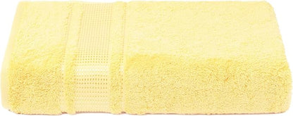 Melissa Linen, Bath Sheet Towel, 100% Turkish Cotton Towel for Bathroom, Absorbent, Quick Dry, Durable and Soft Shower Towel, 35 in x 60 in, Spa and Hotel Quality, Light Yellow