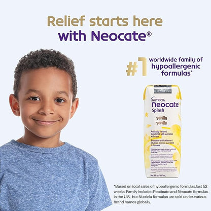 Nutricia Neocate Splash - Ready-to-Feed Hypoallergenic, Amino Acid-Based Toddler and Junior Formula - Tropical Fruit - 8 fl oz (Case of 27)