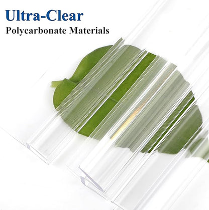 Frameless Shower Door Seal Set, 4 Pack x 39" HDM Glass Shower Door Bottom Seal Side Seal Strip Door Sweep for 3/8" Glass, Ultra-Clear Polycarbonate, Stop Shower Leaks Create A Water Barrier