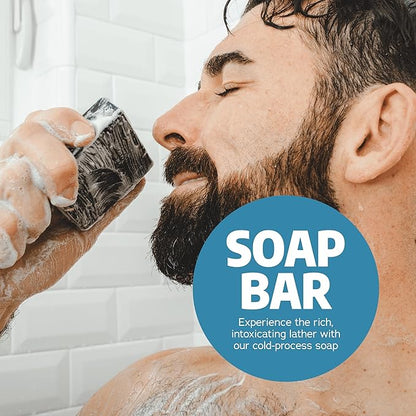 Dr. Squatch Natural Bar Soap for Men - Cold Process Soap with No Harsh Chemicals - Coastal Mist (5 oz, 3-Pack)