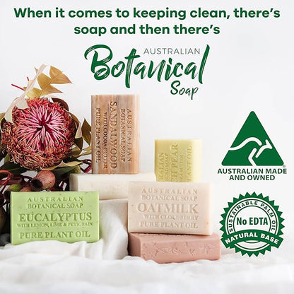 Australian Botanical Soap, Classic Goat Milk and Goat's Milk with Raspberry, 6.6 OZ, Triple Milled Bars made with Enriched with Organic Shea Butter, Pack of 8
