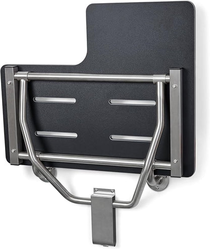 Seachrome 32" x 22.5” Black Reversible Folding Transfer Tub/Shower Seat, ADA Compliant