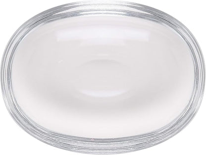 Barski Glass Soap Dish - Bar Holder - Tray - - Oval - 5.75" Length - Very Thick Glass - for Bathroom and Shower - Kitchen - Sink - Powder Room - Classic Clear Made in Europe