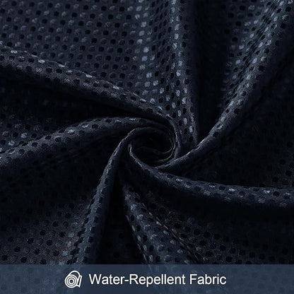 3 in 1 Long Navy Blue Shower Curtain Set-72 W x 78 H, Modern Waffle and PEVA Liner Set with 12 Stainless Steel Hooks, Waterproof Fabric for Bathroom