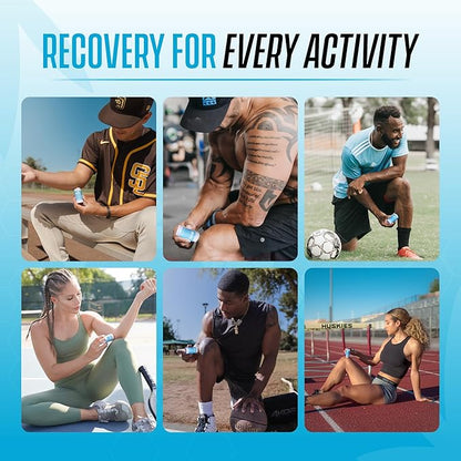 4KOR Recovery Stick - Natural Muscle Balm | Hemp Infused | for Muscles, Joints, Post-Workout | Features a Cooling & Warming Sensation | Portable & Non-Greasy Twist-Up Balms - 1 oz.
