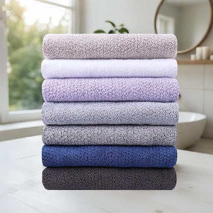 Everplush Oversized Bath Towels Sheet– 2 Pieces, Super Soft & Highly Absorbent, Quick-Drying, Generously Sized & Thick. Perfect for Bathroom, Pool, Swimming Use. (White, 35" x 66" 2PK)