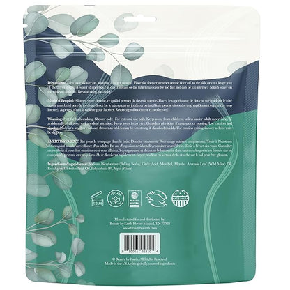 Shower Steamers Aromatherapy - USA Made with Natural Ingredients & Eucalyptus Essential Oil, Christmas Stocking Stuffers for Men & Women, Large Shower Bombs, White Elephant Relaxation Spa Gifts