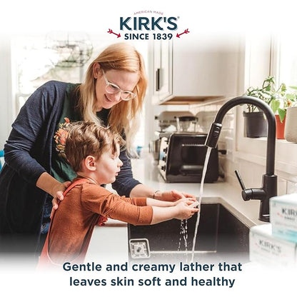 Kirk's Original Coco Castile Soap Fragrance Free 4 oz, Pack 18