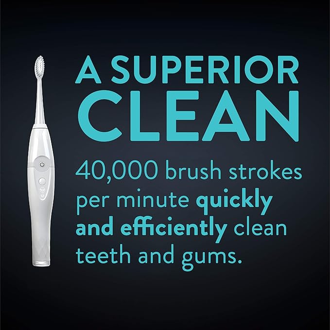 Tao Clean UV Sanitizing Sonic Toothbrush and Cleaning Station, Electric Toothbrush, Dual Speed Setting, White