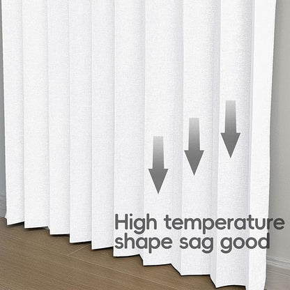 100% Blackout Fabric Folding Door Curtain with Magnetic Closure - Accordion Style for Sliding Doors, Closets,Wardrobe and Temporary Door Solutions Doorway Curtains（W42 x L78, White，1 Panel）