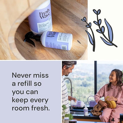Fresh Wave Lavender Scent Odor Eliminator Spray & Air Freshener Refill, 32 fl. oz.