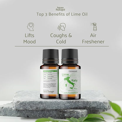 Lime Essential Oil - Direct from Citrusmade in Sicily- Pure Essential Oils for Diffusers and Aromatherapy in The Mediterranean - 100% Pure Therapeutic Grade (22lbs)