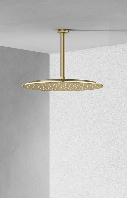 VBFF-Shower Head,rain shower head, 16 inch- Round Shower Head, 1.8 GPM Flow Rate, rainfall showerhead,VBFF14 (Brushed Gold)