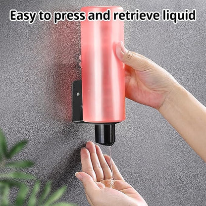 3Pcs Resizable Soap Bottle Dispenser Holder Wall Mount for Shower, Soap Shampoo Lotion Dispenser Wall Mount Bottle Holder for Bathroom Kitchen with Screw Sets (3pcs Black)