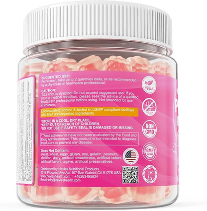 Prenatal Vitamins for Women Multivitamin Gummies w/ Methylfolate 1mg, Choline Omega-3(DHA+EPA) Iron, Postnatal Vitamins for Women Breastfeeding | Before,During & After Pregnancy,Sugar Free,Vegan,60Cts