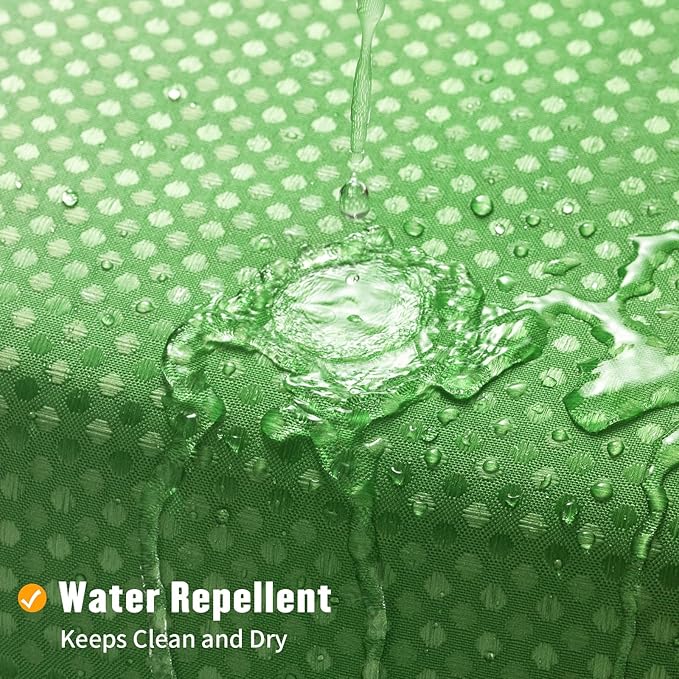 MitoVilla No Hooks Needed Extra Long Shower Curtain Liner Set, 86 inch XL Emerald Green Ombre Heavyweight Waffle Fabric Cloth Shower Curtains with Snap-in Liner for Modern Luxury Hotel & Spa Bathroom