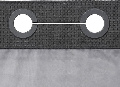 River Dream Heavyweight No Hooks Required Dotted Waffle Weave Shower Curtain with Snap in Liner - 71W x 74H,Hotel Grade,Spa Like Bath Curtain,Graphite Grey