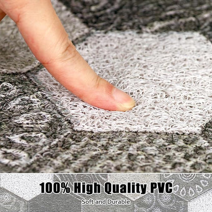 Shower Mat Non Slip - 24x36 Inch Shower Mats for Inside Shower with Drain Hole in Middle, Super Soft and Comfortable PVC Loofah Massage Bath Mat for Shower, Anti Slip Shower Stall Mat, Quick Drying