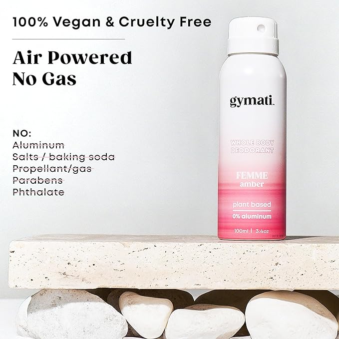 Gymati Fitness Body Deodorant Spray Aluminum Free For Women