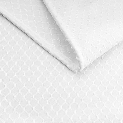 AooHome 72x78 Inch White Shower Curtain, Extra Long Fabric Bathroom Curtain Waffle Weave Design with Hooks, Weighted Hem, Heavy Duty, Water Repellent, 72 Width by 78 Height Inch