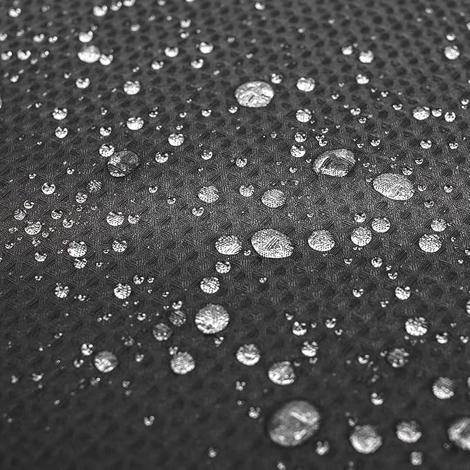 River Dream Heavyweight No Hooks Required Dotted Waffle Weave Shower Curtain with Snap in Liner - 71W x 74H,Hotel Grade,Spa Like Bath Curtain,Graphite Grey