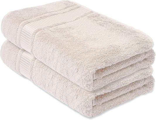 Melissa Linen, 2 Piece Hand Towel Set, 100% Turkish Cotton Face Hand Towels for Bathroom, 20 in x 35 in, Absorbent, Quick Dry, Durable and Soft, Spa and Hotel Quality, (Beige Hand Towels)