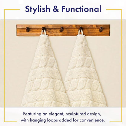 Ultra Soft & Stylish 700 GSM Luxury Bath Sheets | Pack of 2 | Extra Large 35x70 Inches | 100% Zero-Twist, Long-Staple Cotton | Remarkably Absorbent (Papyrus)