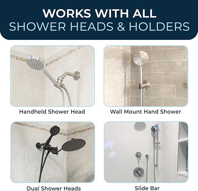 HammerHead Showers Solid Metal Shower Hose Attachment for Showerhead, Extra-Long 72-Inch Universal Replacement Hose for Hand held Shower, Brushed Gold