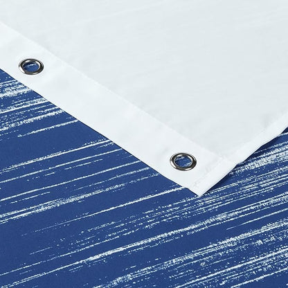 Blue Shower Curtain, Royal Blue Ombre Fabric Shower Curtains for Bathroom, Waterproof Bathroom Shower Curtains, 62" W x 72" H