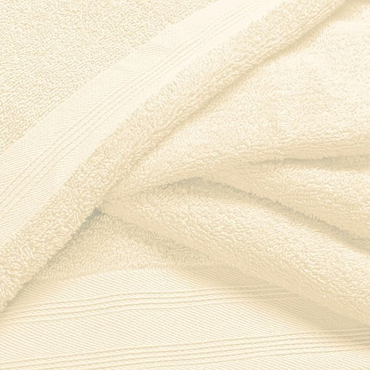 Ultra Soft 3 Pack Cotton Towel Set, Contains a Bath Towels 28x55 inch, a Hand Towels 16x24 inch & a Wash Coths 12x12 inch, Ideal Everyday use, Compact & Lightweight - Ivory