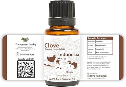 100% Pure Clove Essential Oils - Essential Oils for Diffusers Aromatherapy & Humidifiers (2Lb) | Natural Cold-Pressed
