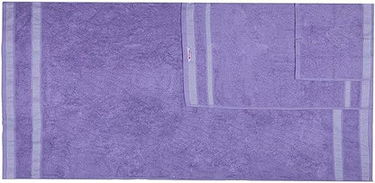 CASA COPENHAGEN Solitaire 6 Pieces Towel Set- Purple Rose, 600 GSM 2 Bath Towel 2 Hand Towel 2 Washcloth, Designed in Denmark Made of Soft Egyptian Cotton for Bathroom, Kitchen & Shower