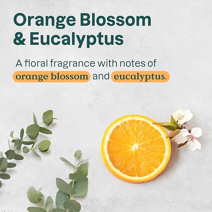 ATTITUDE Bubble Bath, EWG Verified, Plant and Mineral-Based, Dermatologically Tested, Vegan Body Care Products, Orange Blossom & Eucalyptus, 16 Fl Oz
