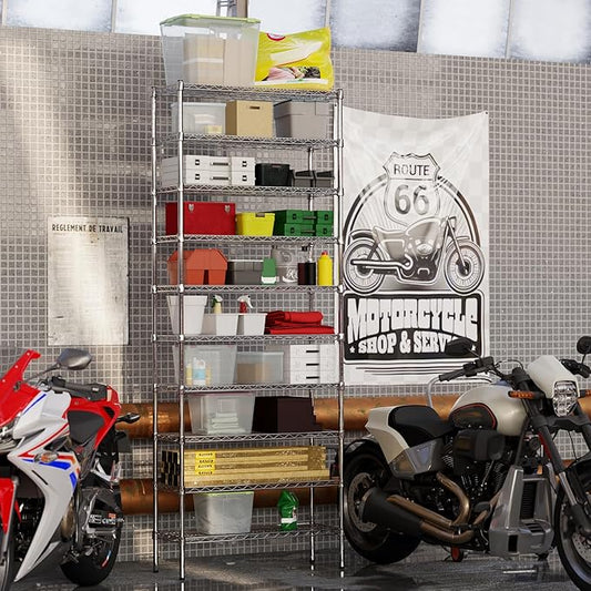 14" Deep x 36" Wide x 96" Height Wire Shelving Kit | 10-Tier | NSF Commercial Storage Rack Unit