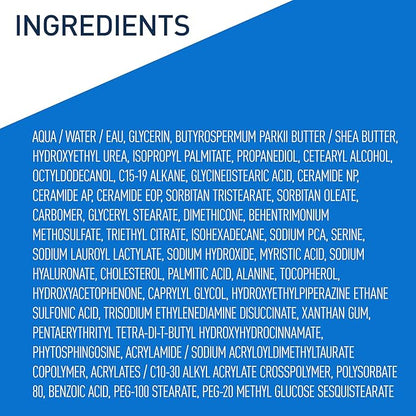 CeraVe Intensive Moisturizing Lotion, Hydro-Urea + Shea Butter, Body Lotion For Dry Skin, Relieves Signs Of Extra Dry Skin, Non Greasy Hydrating Cream For Rough, Tight, Red & Itchy Skin, 16oz