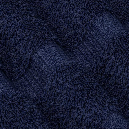 Chakir Turkish Linens 100% Cotton Premium Turkish Towels for Bathroom | 30'' x 60'' Large Bath Towels (4 Piece, Navy)