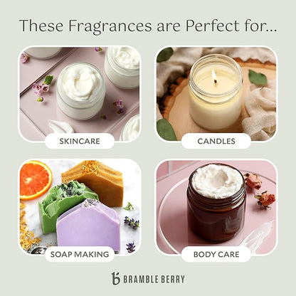 Bramble Berry Sensuous Sandalwood Fragrance Oil 2 oz | Exotic Warm Scent for Soap Making, Candles, Lotion, Bath Bombs & Perfume | Skin Safe, Vegan, Paraben & Phthalate Free, DIY Craft Essential