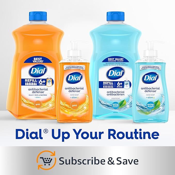 Dial Liquid Hand Soap, Vanilla Honey, 7.5 fl oz, Pack of 12
