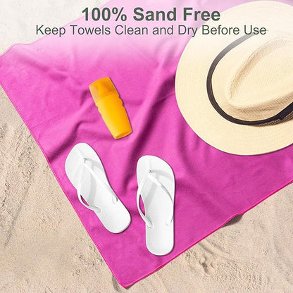 Camping Towel,2 Pack Microfiber Travel Sports Towel,Quick Dry-Super Absorbent-Ultra Compact-Ultra Soft-Lightweight.Suitable for Gym,Yoga,Trip,Beach, Shower, Backpacking,Pool(Army Green)