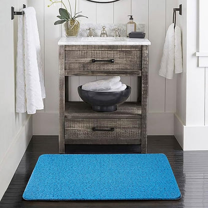 Asvin Soft Textured Bath, Shower, Tub Mat, 24x32 Inch, Phthalate Free, Non Slip Comfort Bathtub Mats with Drain, PVC Loofah Bathroom Mats for Wet Areas, Quick Drying