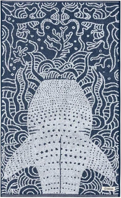 Sand Cloud Turkish Beach Towel - Sand Free - 100% Organic Turkish Cotton Yarn - Quick Dry Towel for Beach, Picnic, Blanket or Bath Towel - As Seen on Shark Tank - Marine Life (Whale Shark)