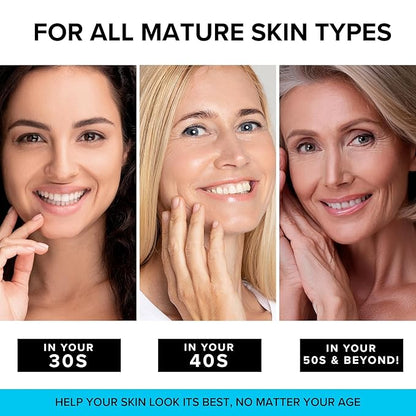 SimplyVital Collagen, Retinol & Hyaluronic Acid Cream - Anti-Aging Retinol Cream for Face, Neck & Décolleté - Made in USA - Daily Moisturizer Face Cream - 3.38 fl oz