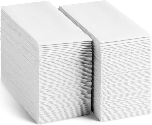 1000-Pack Servietto Disposable Linen-Feel Guest Towels [Pack of 1000] - Disposable Cloth-Like Hand Towels, Made In USA - Soft and Absorbent Paper Napkin for Kitchen, Bathroom, Party, Wedding, Or Event