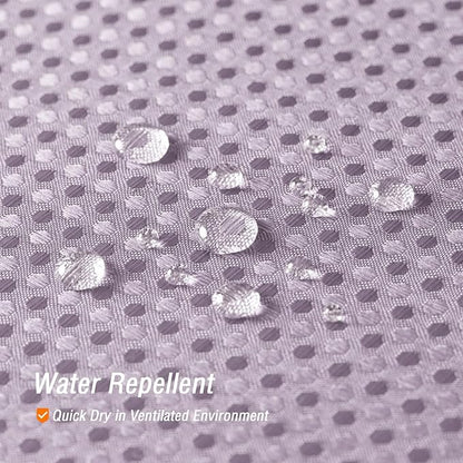 Gibelle Lavender Shower Curtain, Waffle Weave Textured Fabric Shower Curtain for Bathroom - Soft Cloth & Hotel Spa Luxury, Water Repellent, Machine Washable, 72X72, Lavender