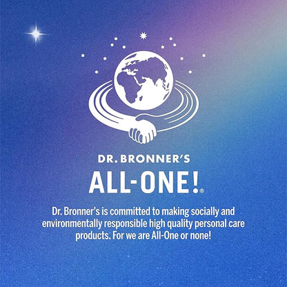 Dr. Bronner's Pure-Castile Magic Liquid Soap - Made with Regenerative Organic Certified Oils - 18-in-1 Uses for Face, Body, Hand Gentle on Baby & Sensitive Skin Body Wash Unscented,32oz
