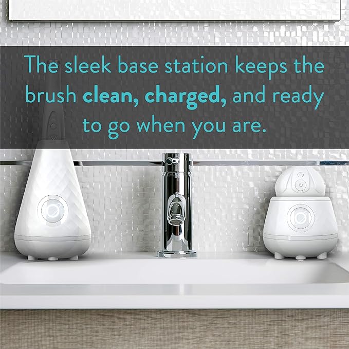 Tao Clean UV Sanitizing Sonic Toothbrush and Cleaning Station, Electric Toothbrush, Dual Speed Setting, White