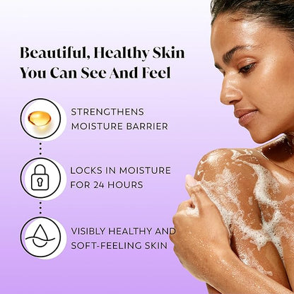 Olay Body Wash for Women, Age Defying with Vitamin E, 24hr Moisturizing, Hydrating & Refreshing, B3 Vitamin Complex, Free of Parabens & Phthalates, For All Skin Types, Scented, 33 fl oz (Pack of 4)