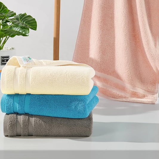 Cotton Hand Towels for Bathroom, Bath Hand Towels Set of 4 (14"x30") - Lightweight | Thick 480GSM | Soft | Absorb, Multicolor Towels for Showering & Guest Use, Brown + Pink + Turquoise + Yellow Mix