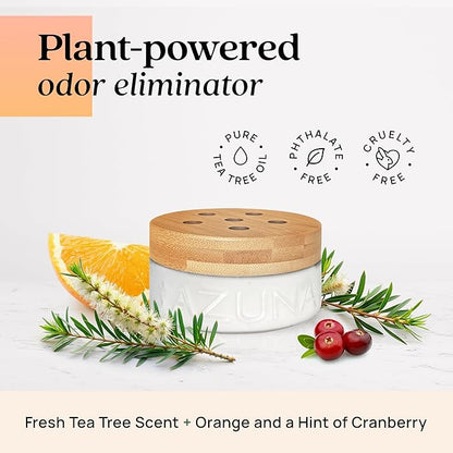 Azuna Air Freshener & Odor Eliminator Gel Refill Pouch - Simply Citrus, 12 oz